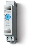 Термостат щитовой для включения охлаждения диапазон температур 0…+60град. С; 1NO 10А модульный 17.5мм IP20 | Код. 7T8100002303 | Finder